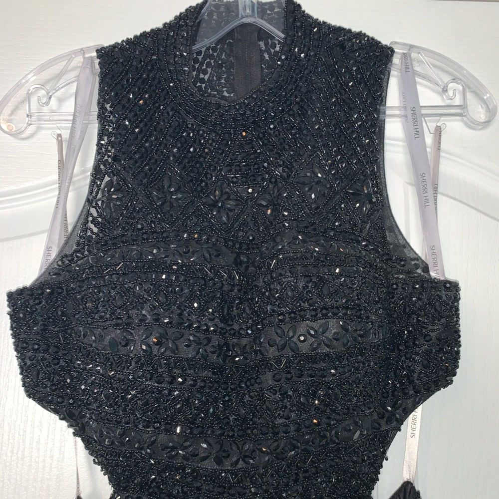 Sherri Hill Black Prom Dress - Picture 2 of 7